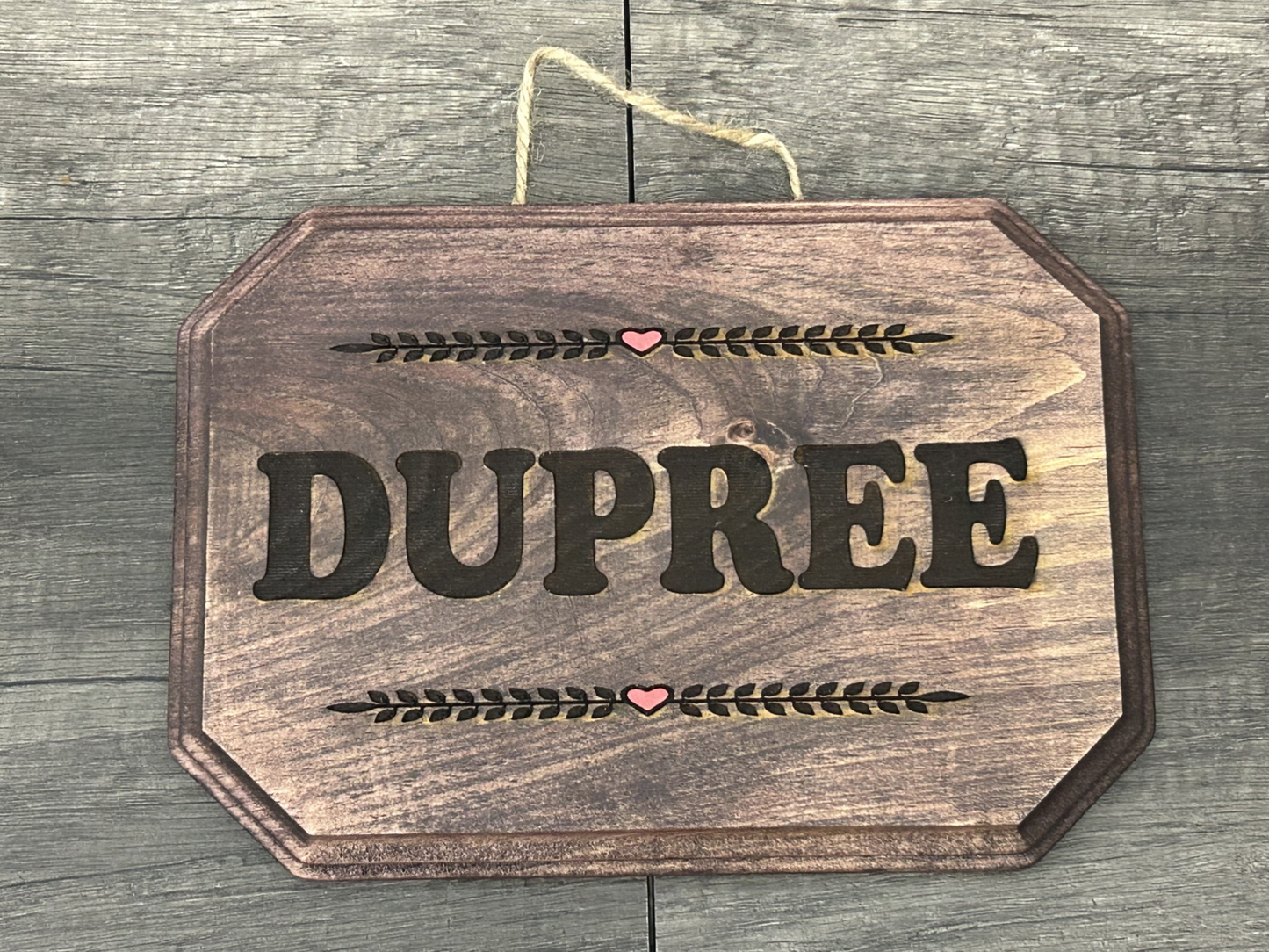 Custom 10" Plaque w/ Name - One by One Customs